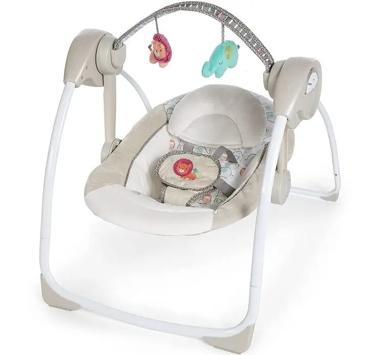 <strong>2. Ingenuity Soothe ‘n Delight Portable Baby swing</strong>” class=”affiliate-img”><span class=
